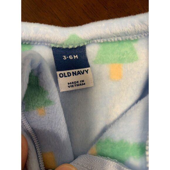 NWT Carters & Old Navy Baby Footed Onesies 3M Cozy Fall Winter - Picture 4 of 6